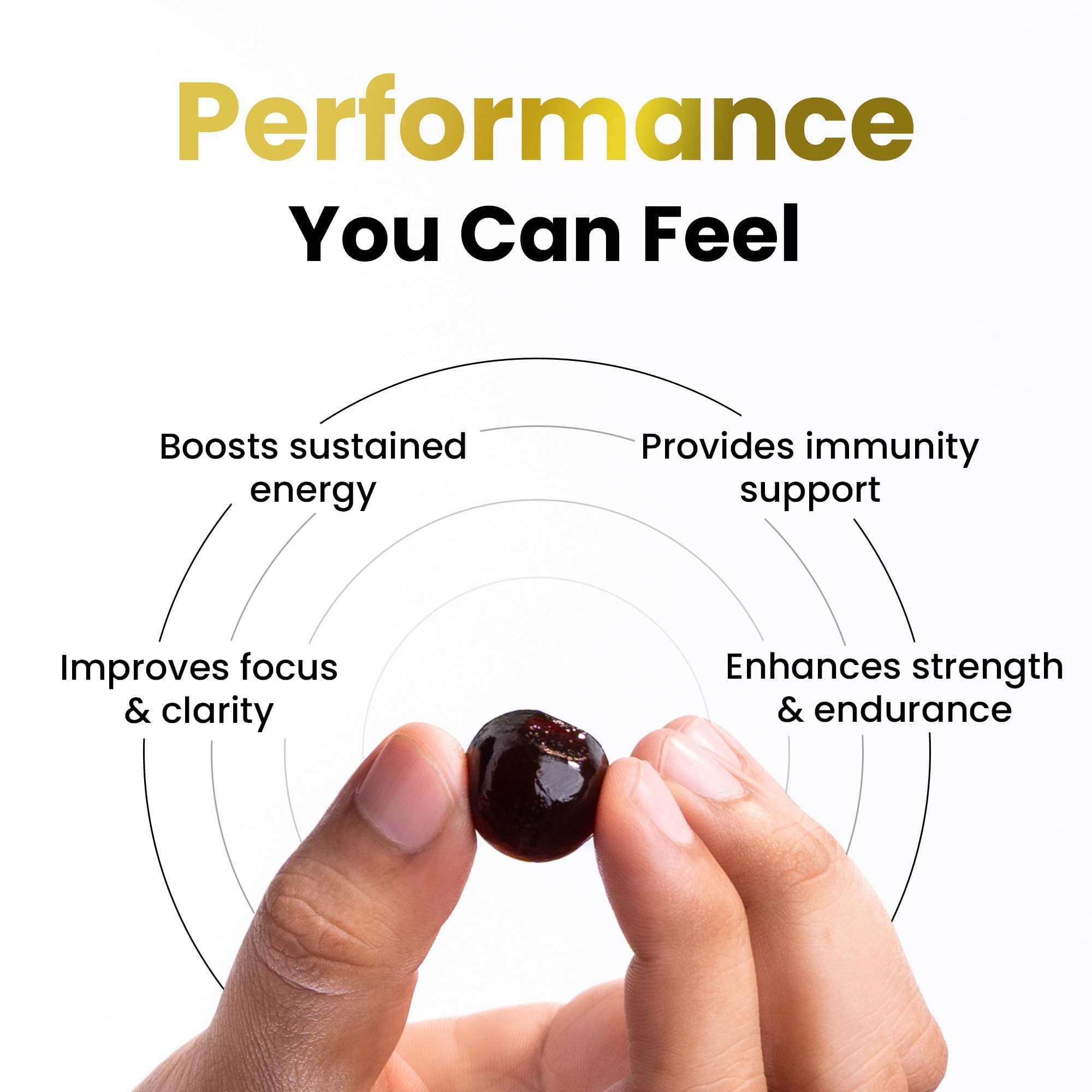 Better Alt GOLD+ Shilajit Gummies showing serving size
