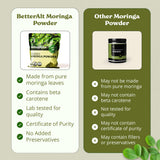 Better Alt Moringa Powder 889g packaging on a kitchen counter