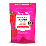 Better Alt She-lajit Gummies 280g front view with strawberry flavour