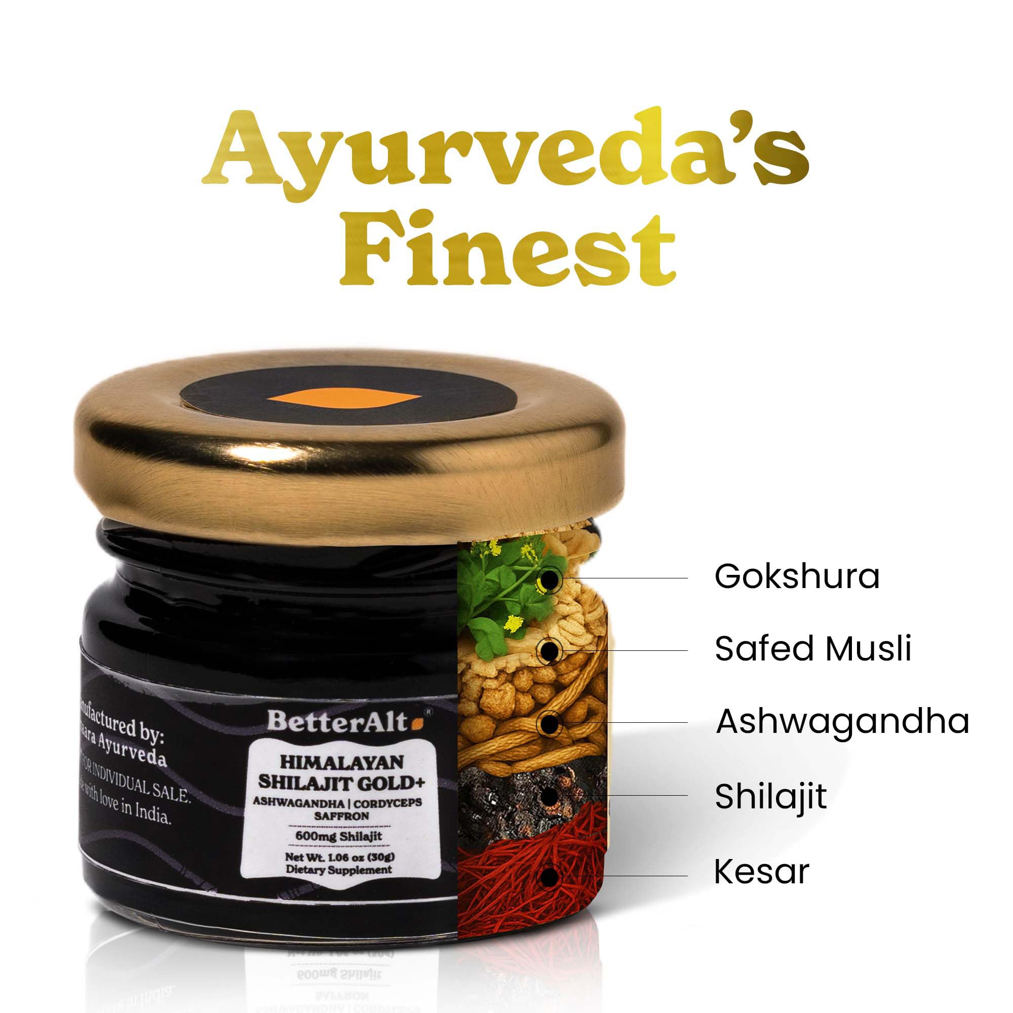 Better Alt Shilajit Gold 30g packaging