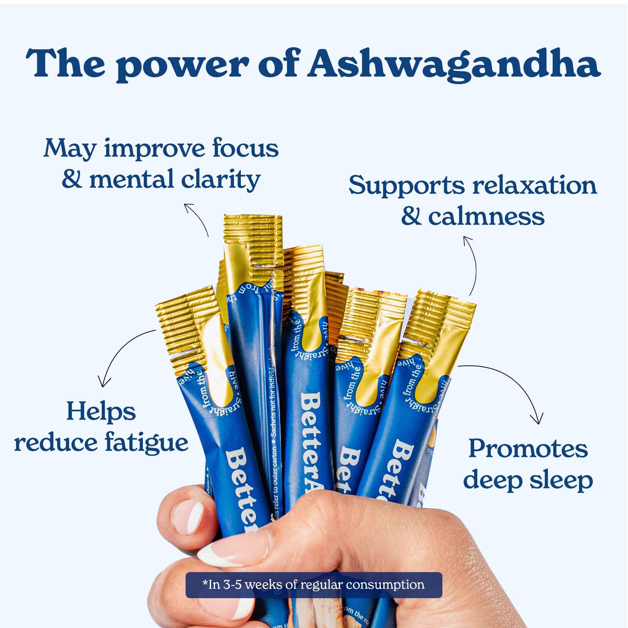 Better Alt Shilajit Honey Stick being squeezed into tea