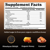 Better Alt Shilajit + Honey Sticks back view packaging