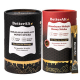 Better Alt Shilajit + Honey Sticks packaging front view