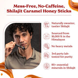 Better Alt Shilajit + Honey Sticks with honey dipper