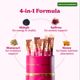 Better Alt Shilajit Honey Sticks with Shatavari and Saffron ingredients