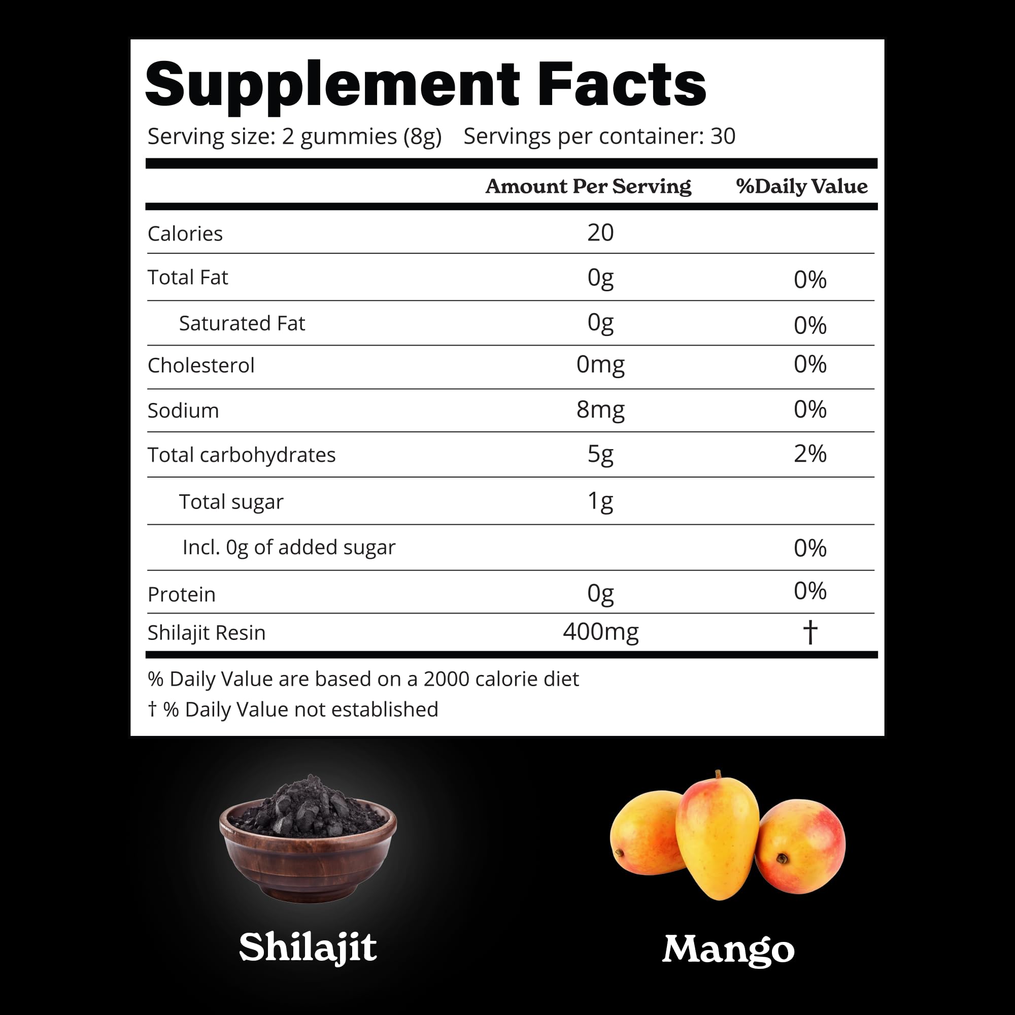 Better Alt Shilajit Mango Gummies close-up of gummies