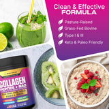 BETTER LIFE LAB Collagen + NAD Supplement with a glass of water