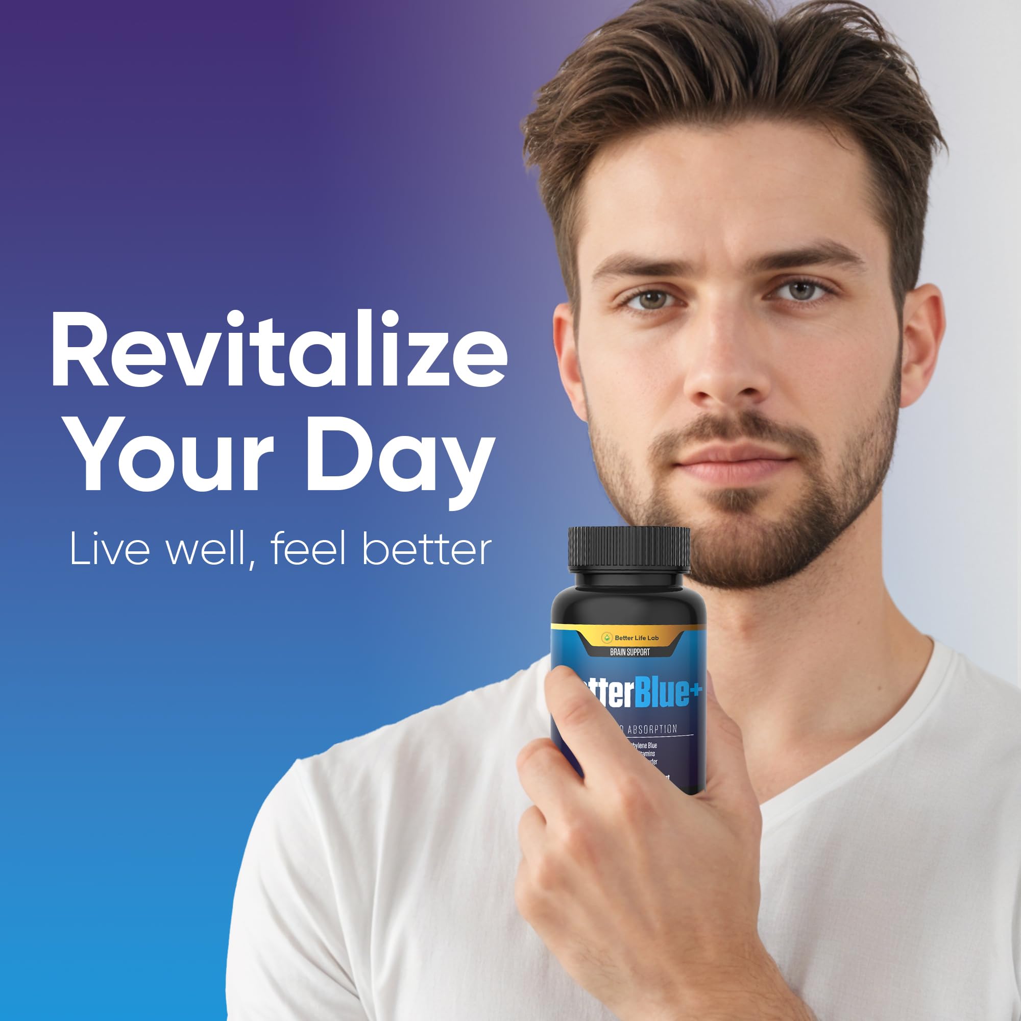 BETTER LIFE LAB Methylene Blue Capsules bottle with label