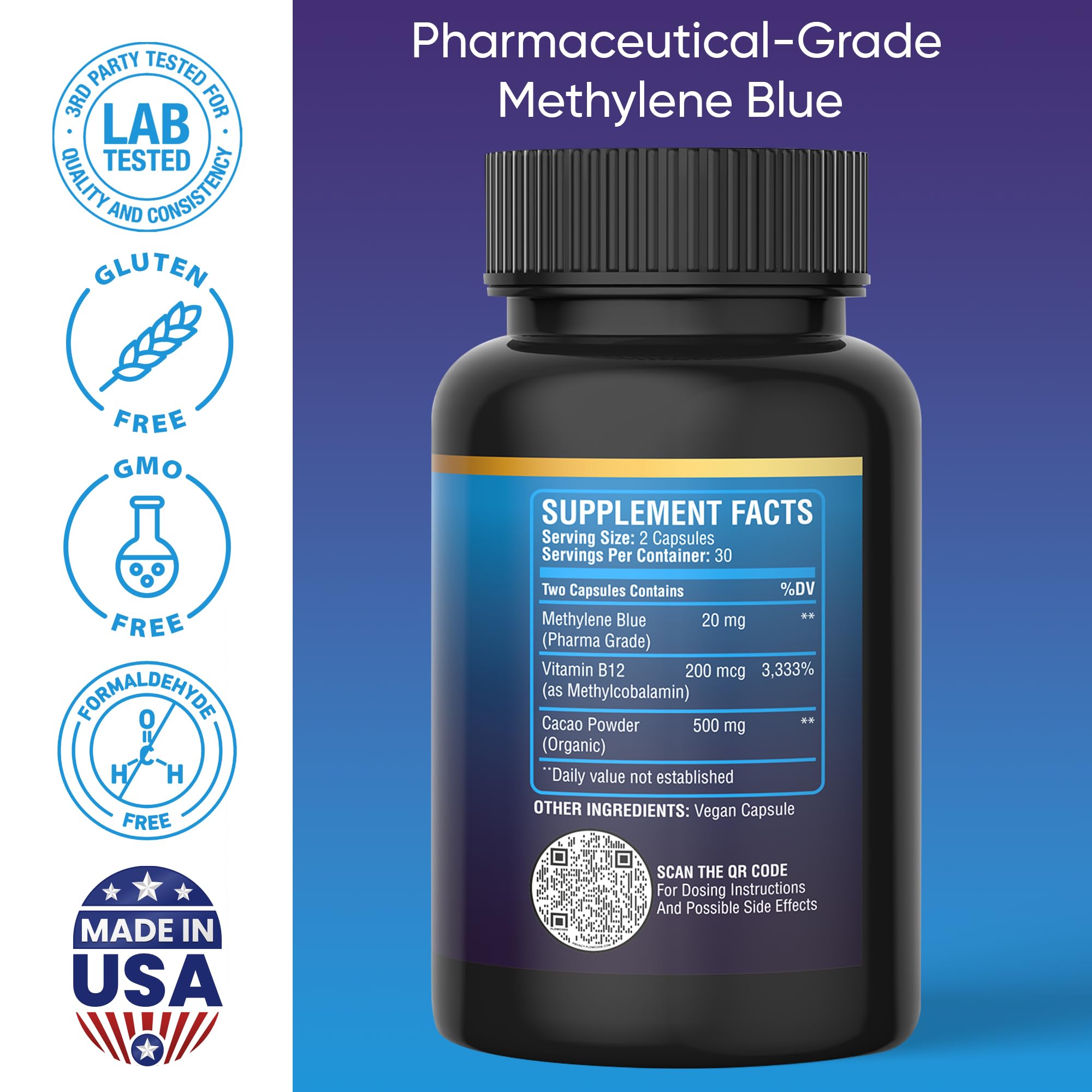 BETTER LIFE LAB Methylene Blue Capsules in a lifestyle setting