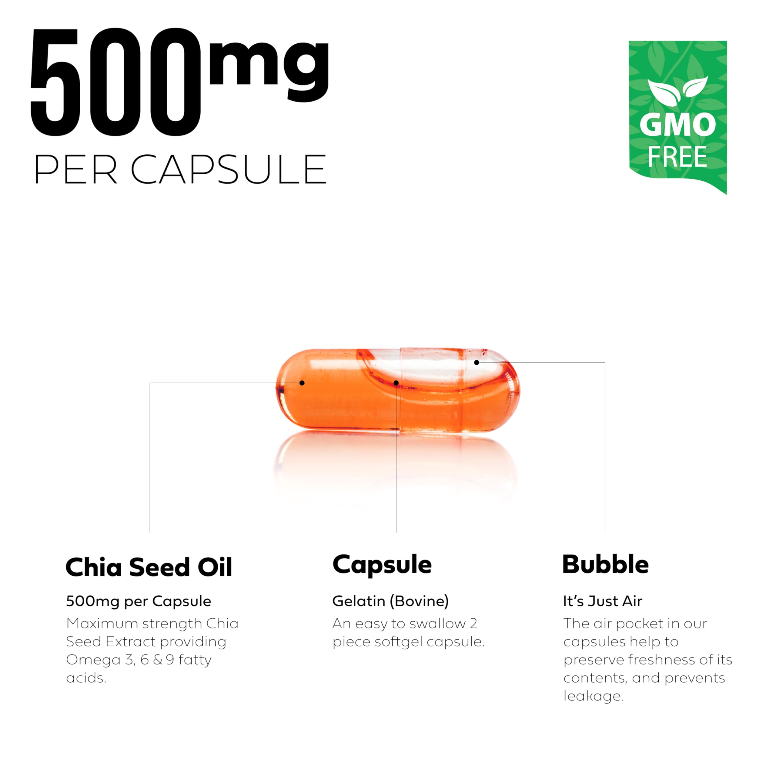 BETTER PLACE ORGANICS Omega 3, 6 & 9 supplement side view