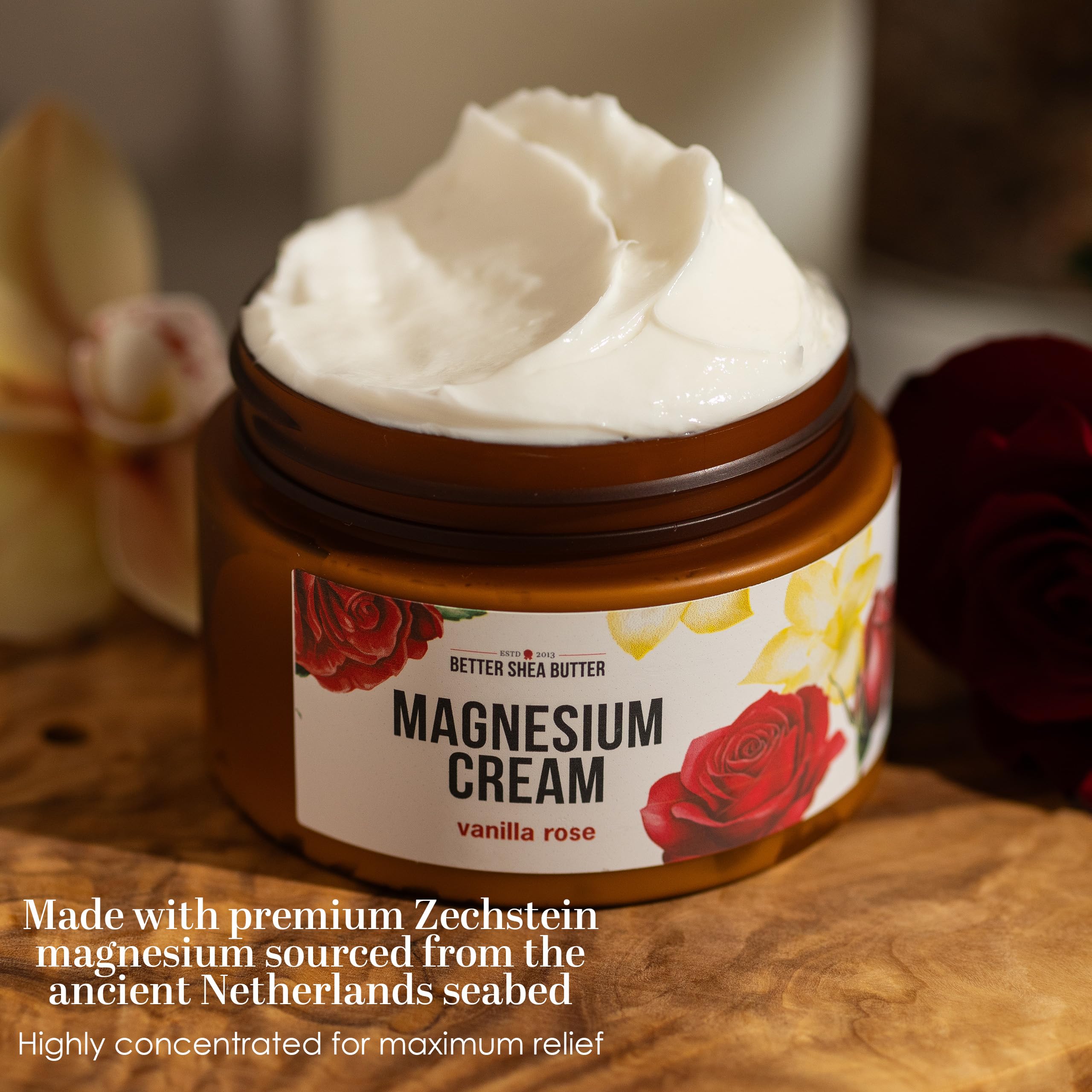 Better Shea Butter Magnesium Cream 146g back view