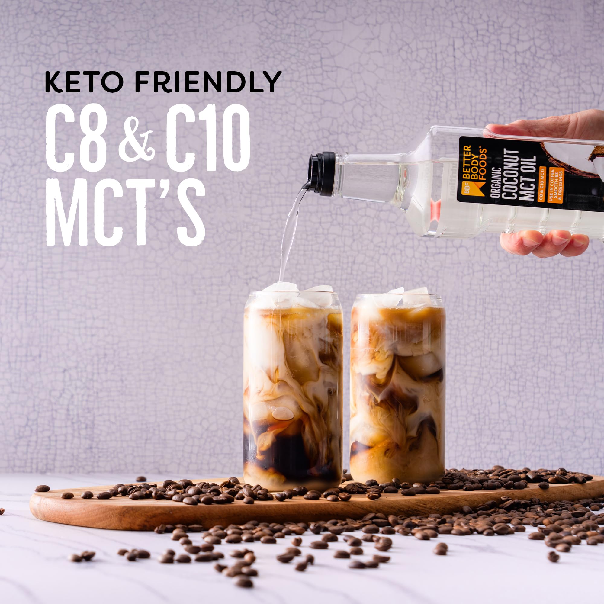 BetterBody Foods MCT Oil 862g bottle with label