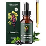 Betterbrand Elderberry Tincture front view with label