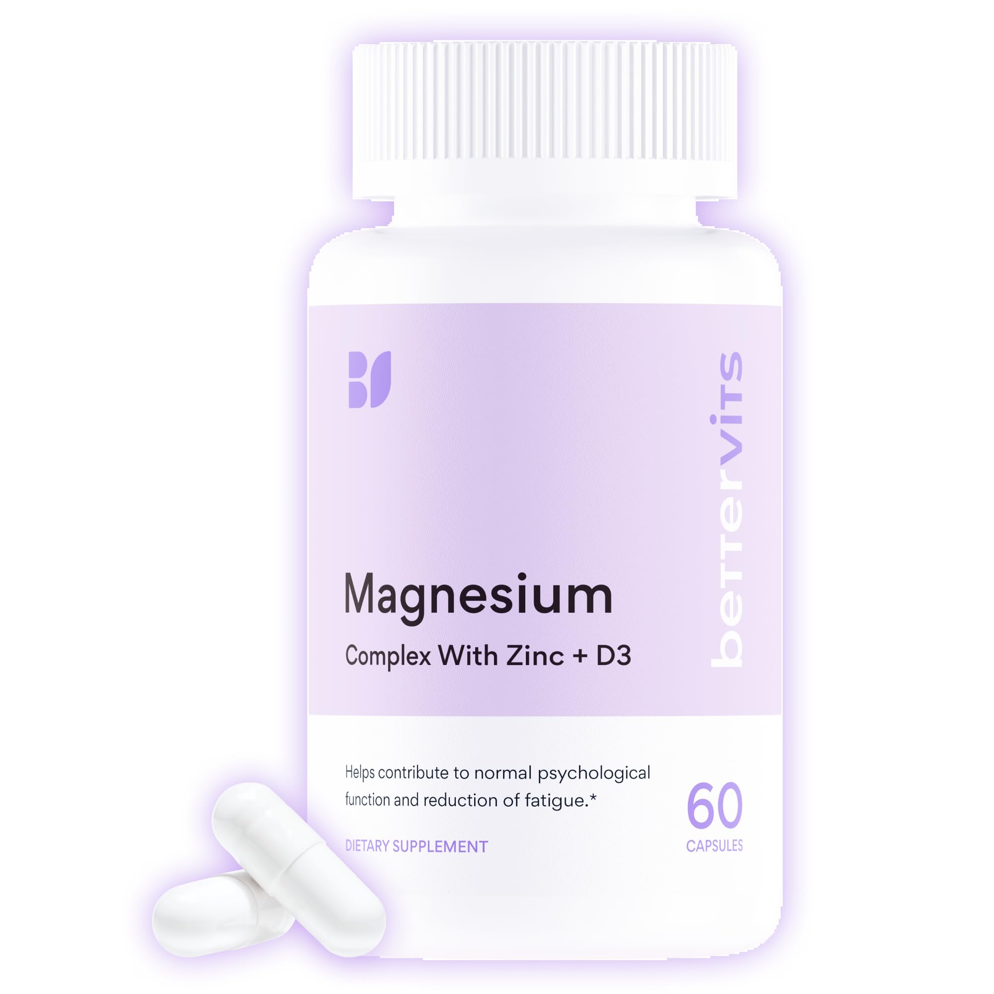 Bettervits Magnesium Glycinate Complex 90 Capsules front view