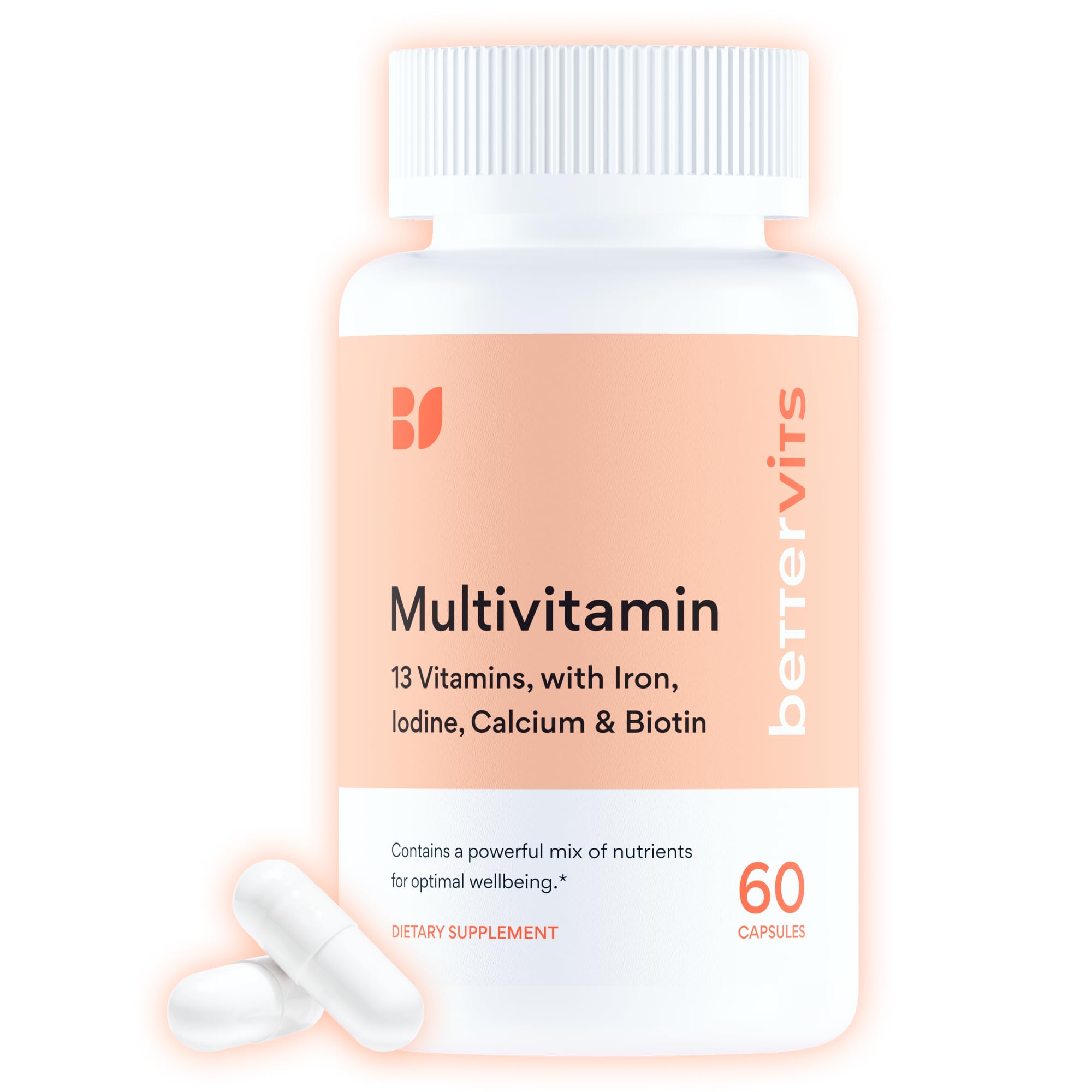 Bettervits Multivitamin Capsules front view with packaging