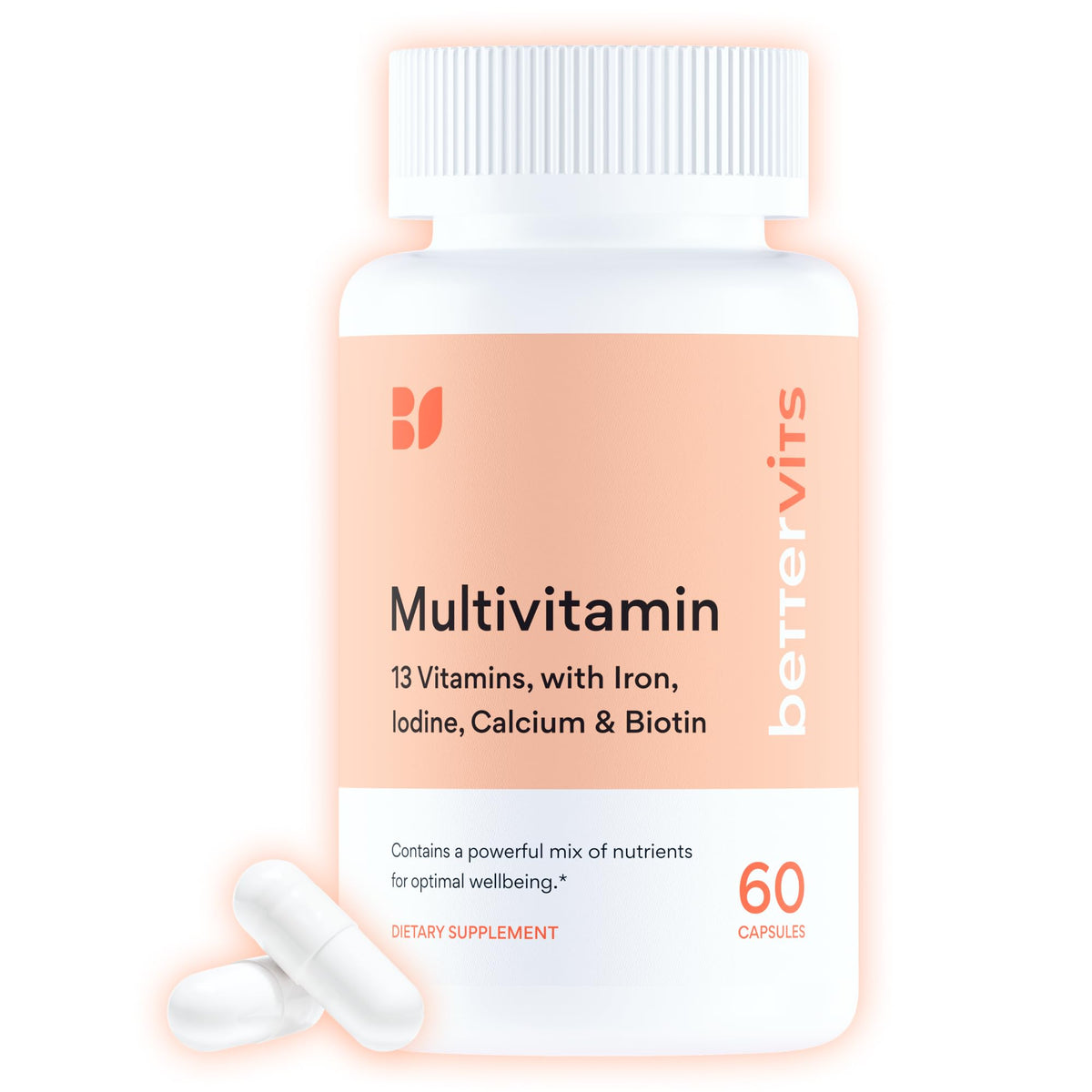 Bettervits Multivitamin Capsules front view with packaging