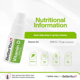 BetterYou D3000 Vitamin D Oral Spray side view
