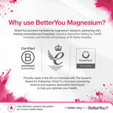 BetterYou Magnesium Muscle Body Spray with lavender flowers
