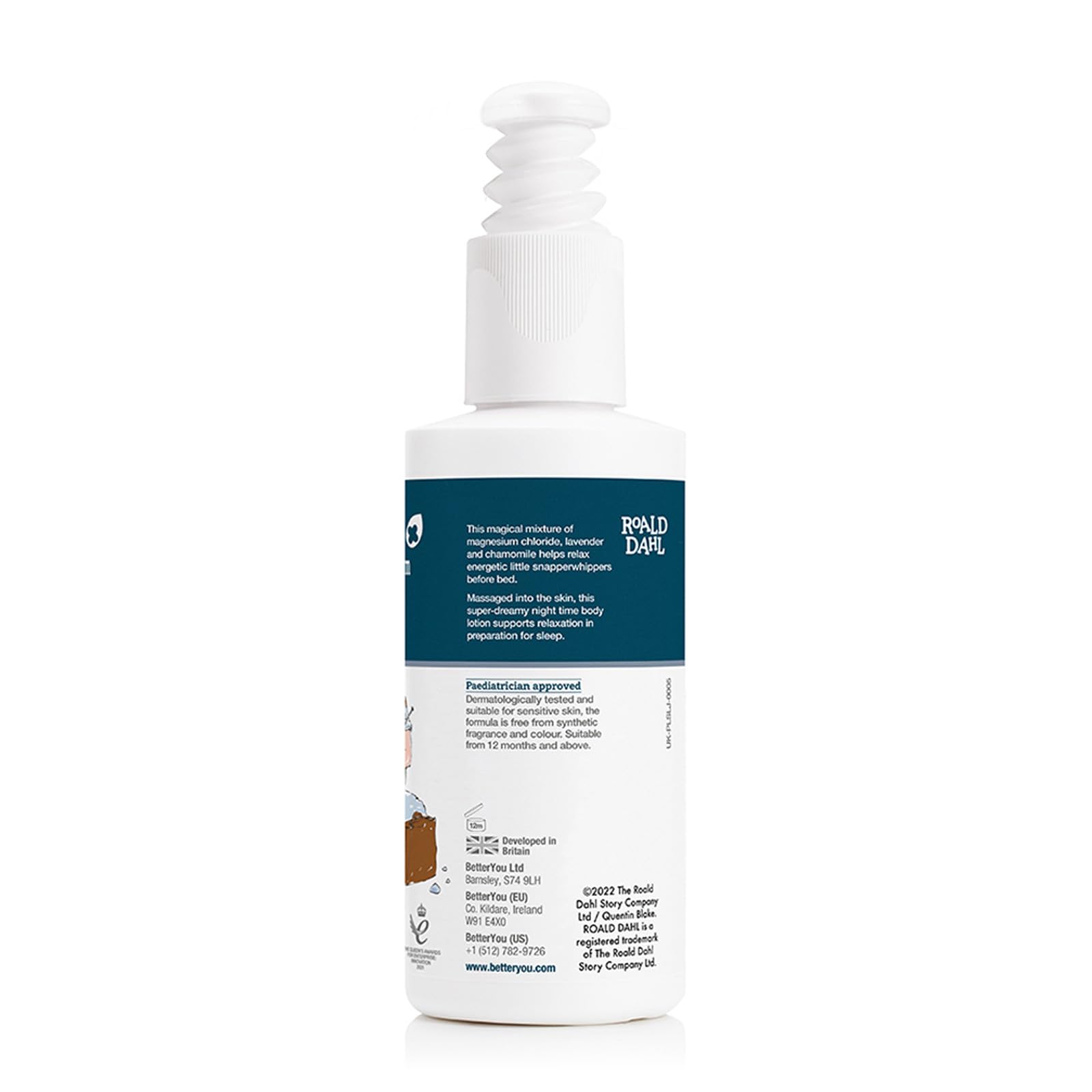 BetterYou Magnesium Sleep Kids’ Body Lotion in eco-friendly packaging