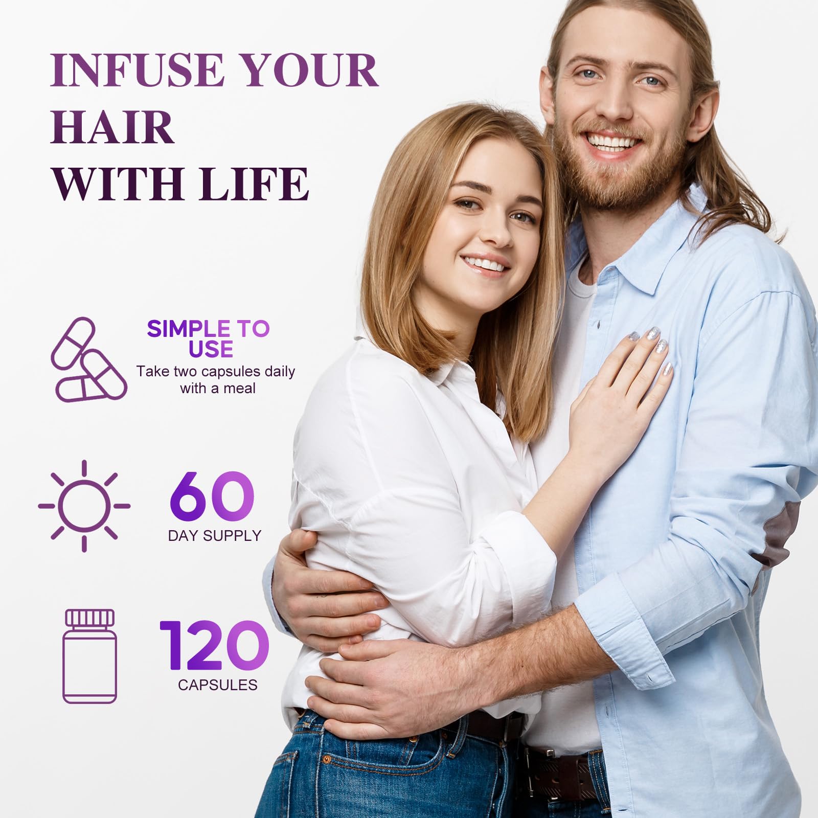 Bevalence Biotin Tablets lifestyle scene with natural background