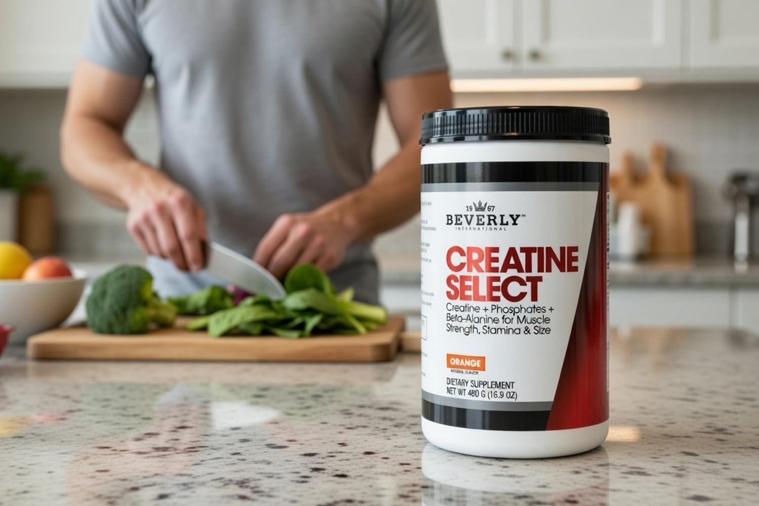 Beverly International Creatine Select 480g natural orange flavour