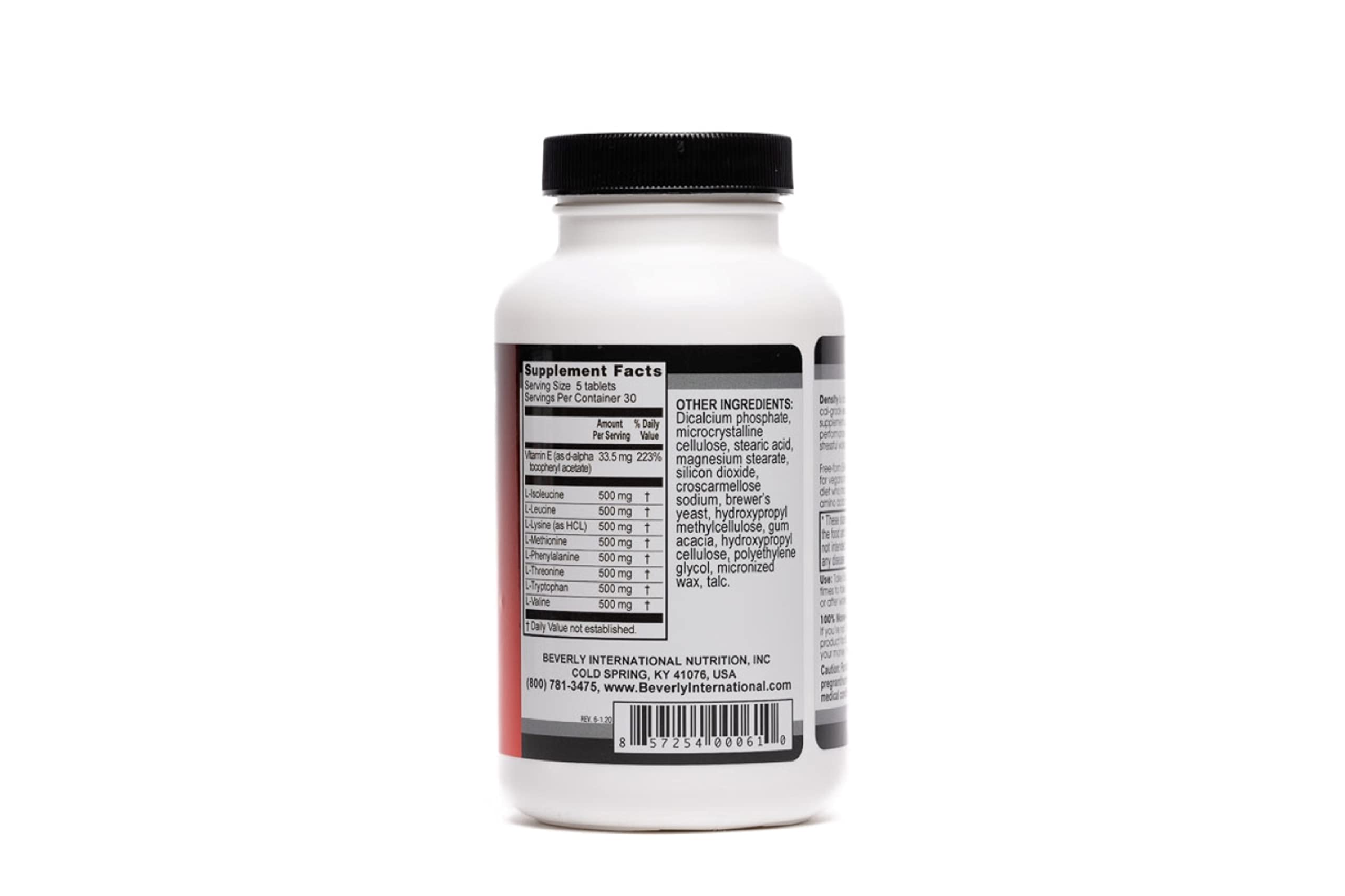 Beverly International Density EAA Formula 500mg Capsules side view