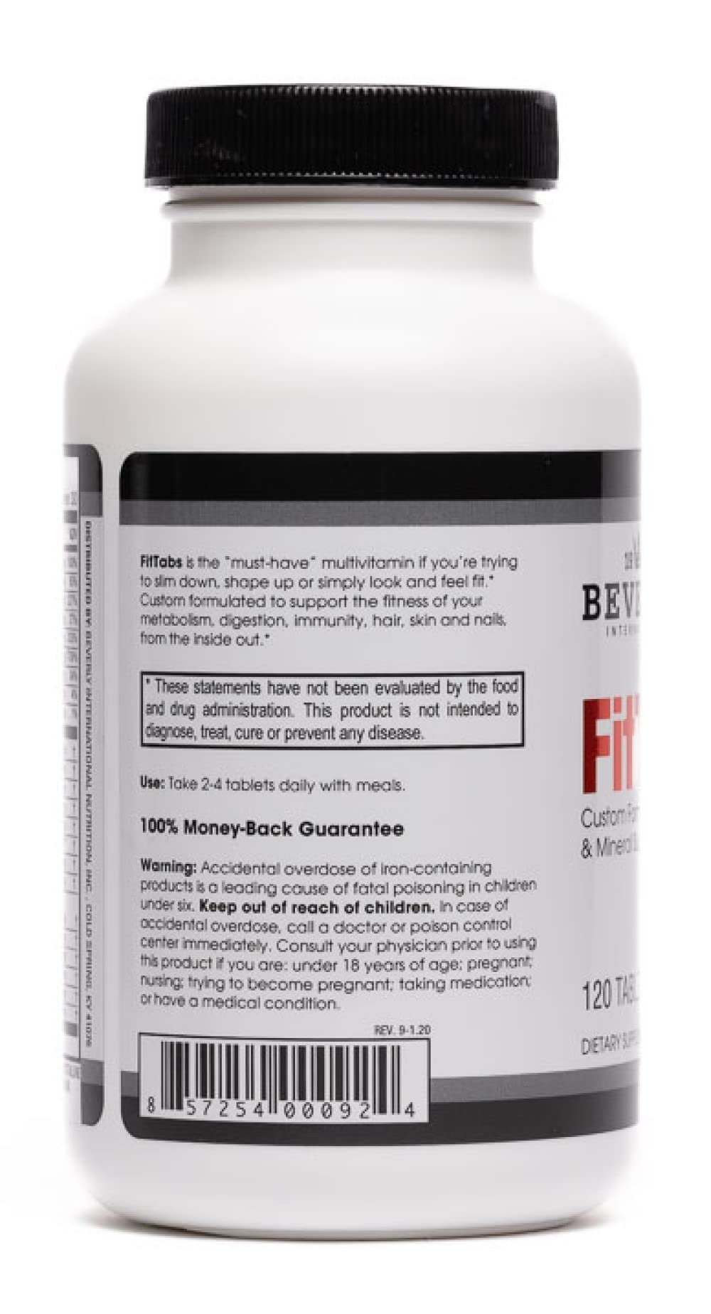 Beverly International FitTabs Multivitamins tablets close-up