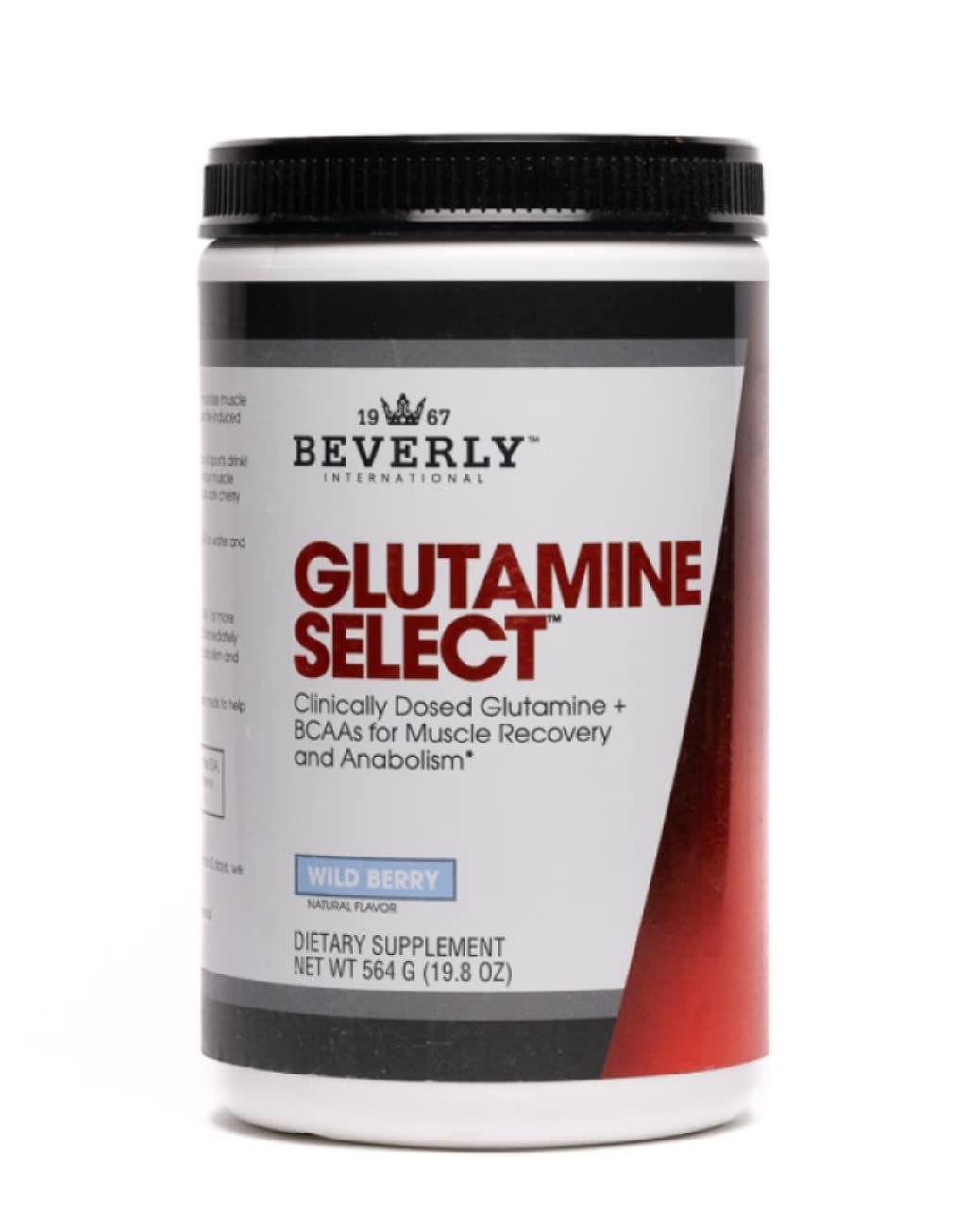 Beverly International Glutamine Select 649g Wild Berry front view