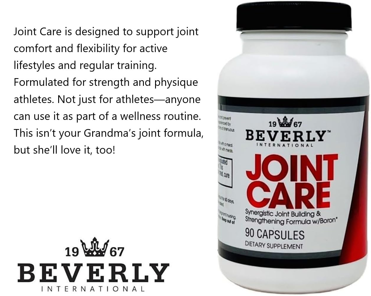 Beverly International Joint Care Chondroitin 95g displayed with other supplements