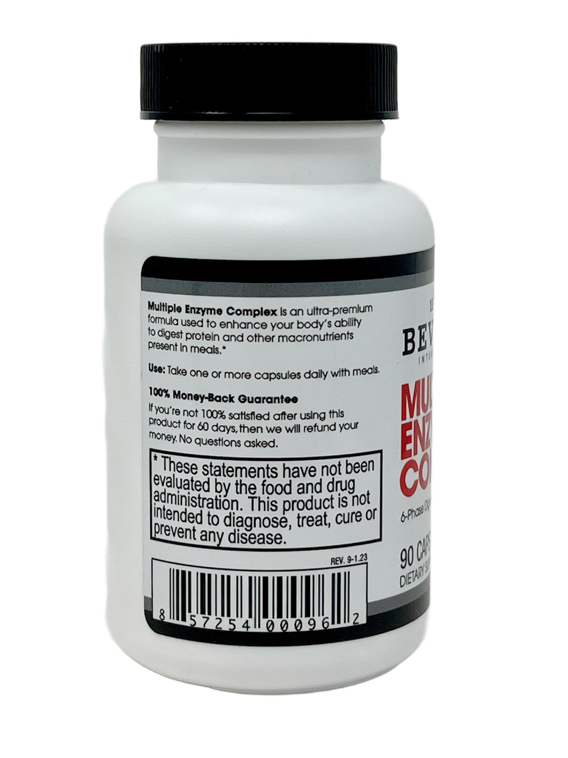 Beverly International Multiple Enzyme Complex capsules on a spoon