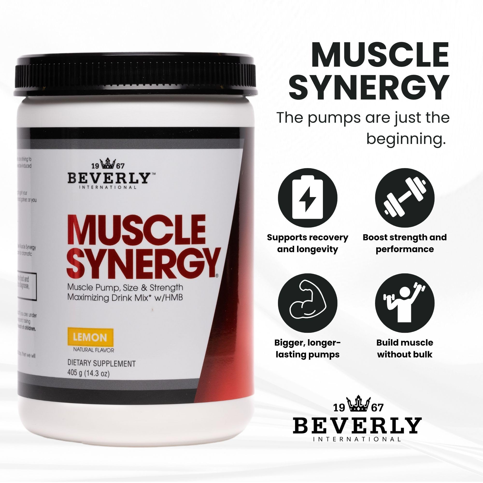 Beverly International Muscle Synergy L-Arginine supplement packaging