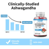 BEVIX Ashwagandha Gummies bottle side view