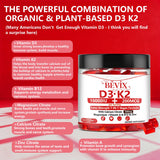 BEVIX D3 K2 Vitamin Gummies close-up of gummy