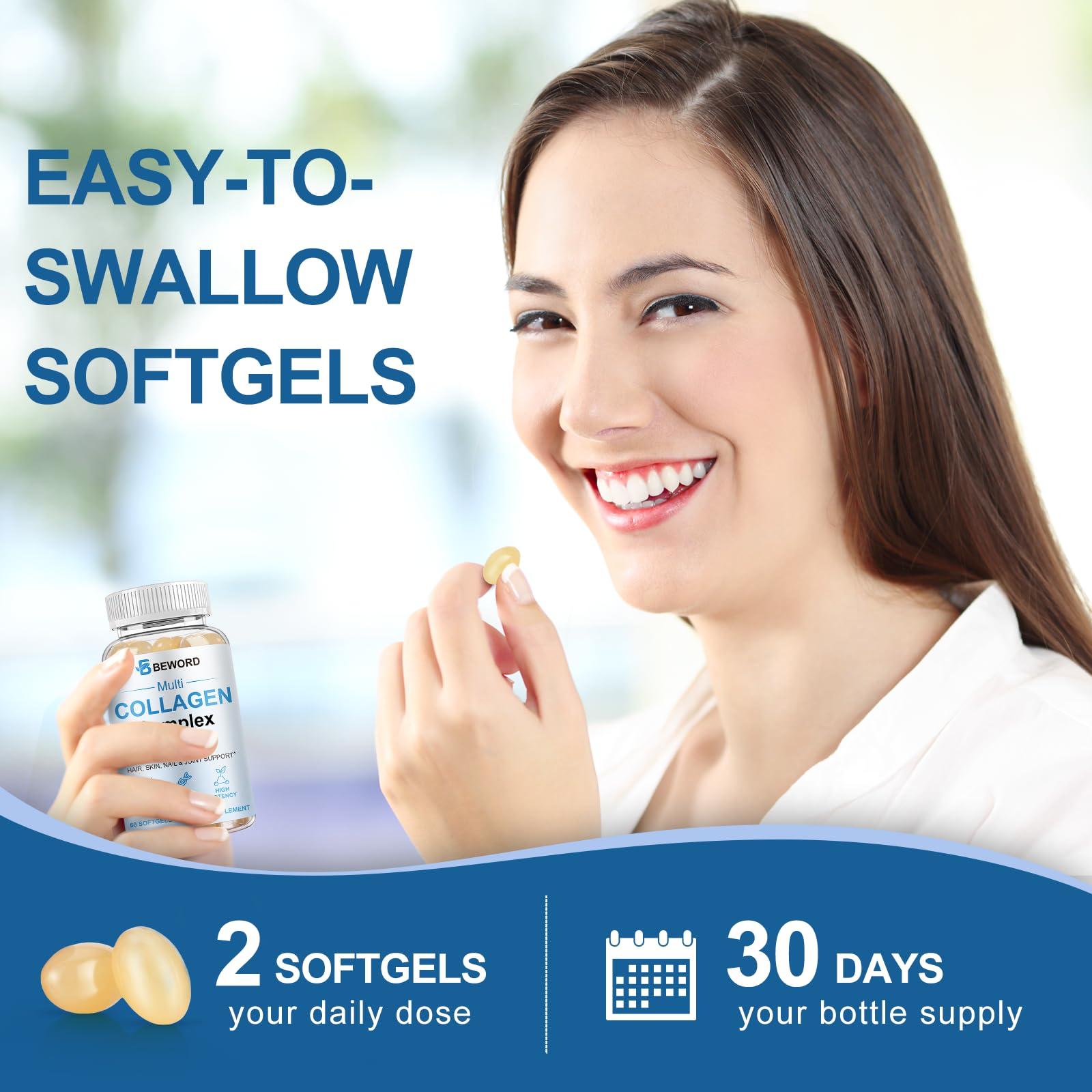 BEWORD 8-in-1 Collagen Complex lifestyle scene