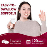 BEWORD Astaxanthin Softgels 12mg on a wooden table