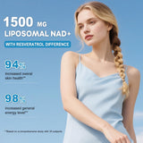 BEWORD Liposomal NAD+ Resveratrol 2000mg bottle with label