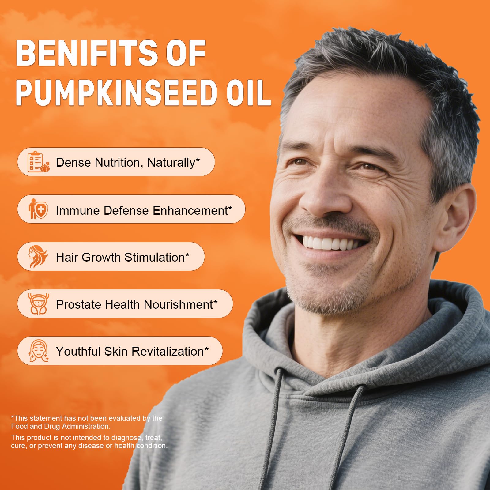 BEWORD Pumpkin Seed Oil & Saw Palmetto Softgels close-up of softgels