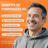 BEWORD Pumpkin Seed Oil & Saw Palmetto Softgels close-up of softgels