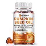 BEWORD Pumpkin Seed Oil & Saw Palmetto Softgels front view