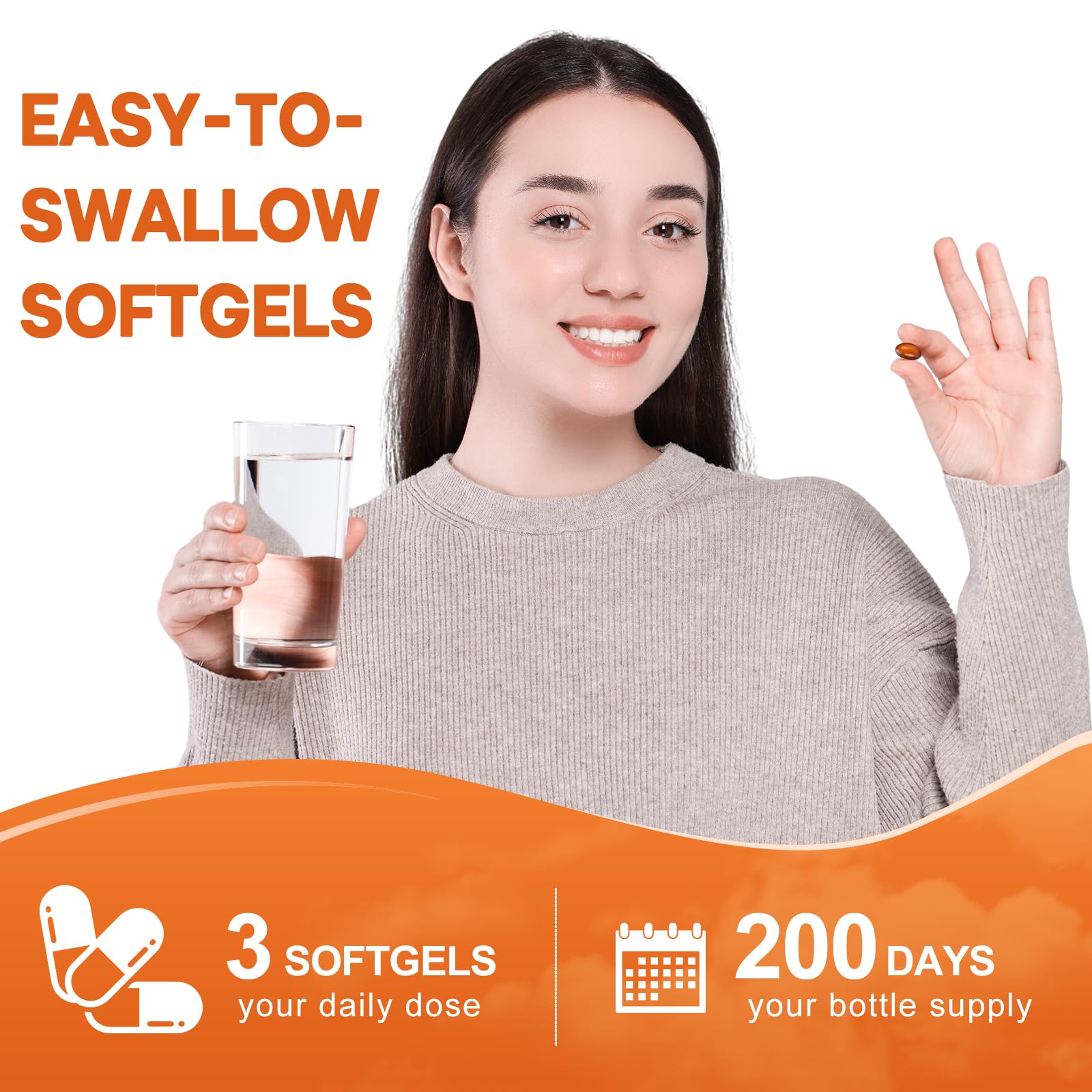 BEWORD Pumpkin Seed Oil & Saw Palmetto Softgels in a lifestyle setting