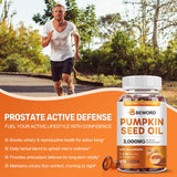 BEWORD Pumpkin Seed Oil & Saw Palmetto Softgels on a table