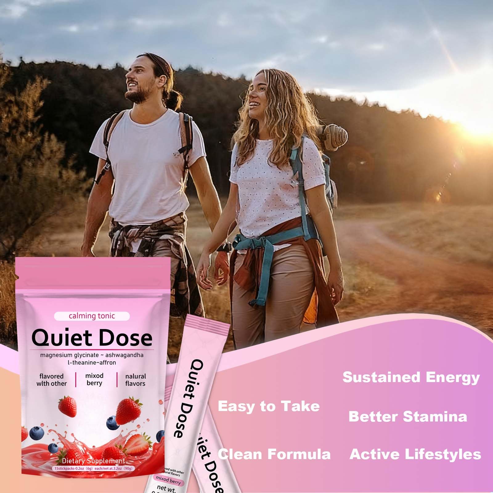 Bexelora Quiet Dose Calm Magnesium Powder ingredients list