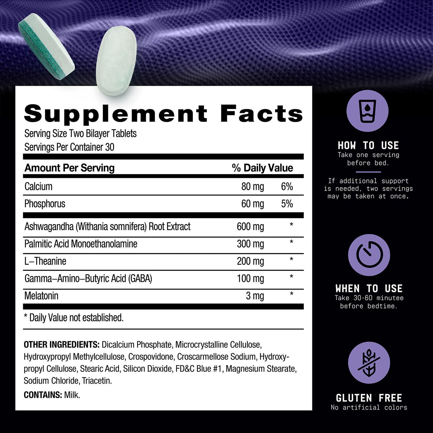 BEYOND RAW Anabolic Sleep Supplement 100g powder packaging