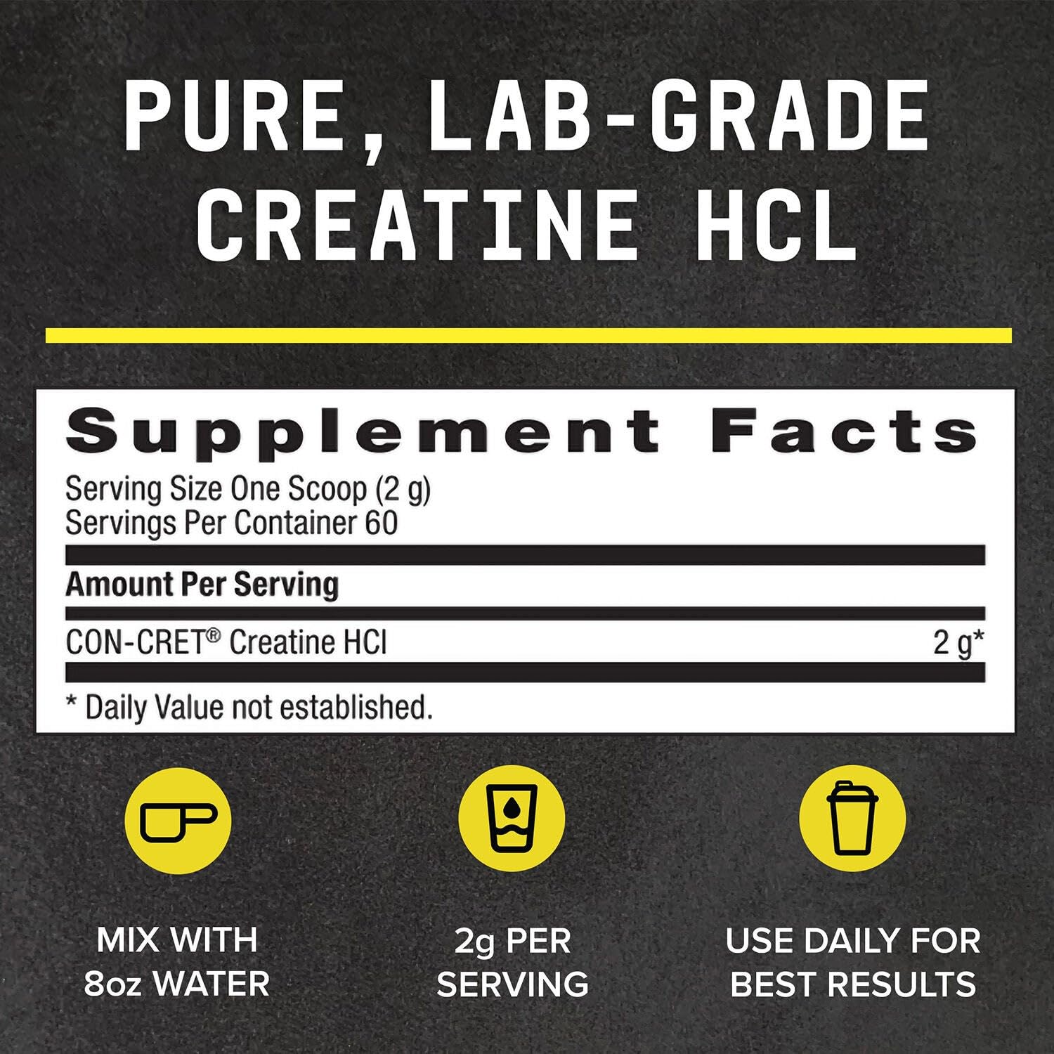 BEYOND RAW Creatine HCl label close-up