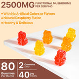 Beyxdu Mushroom Gummies displayed on a wooden table