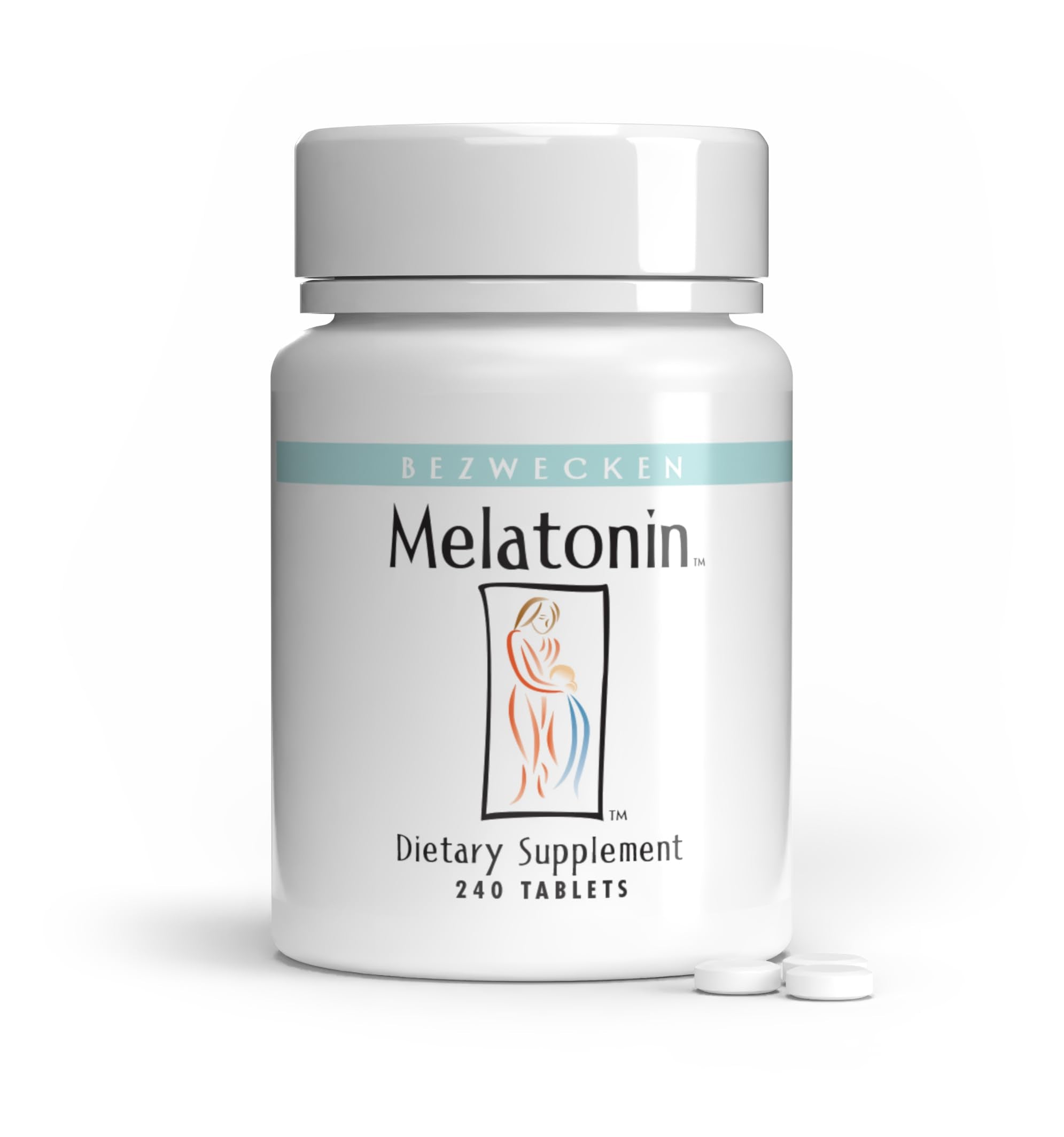 Bezwecken Melatonin Tablets front view with packaging
