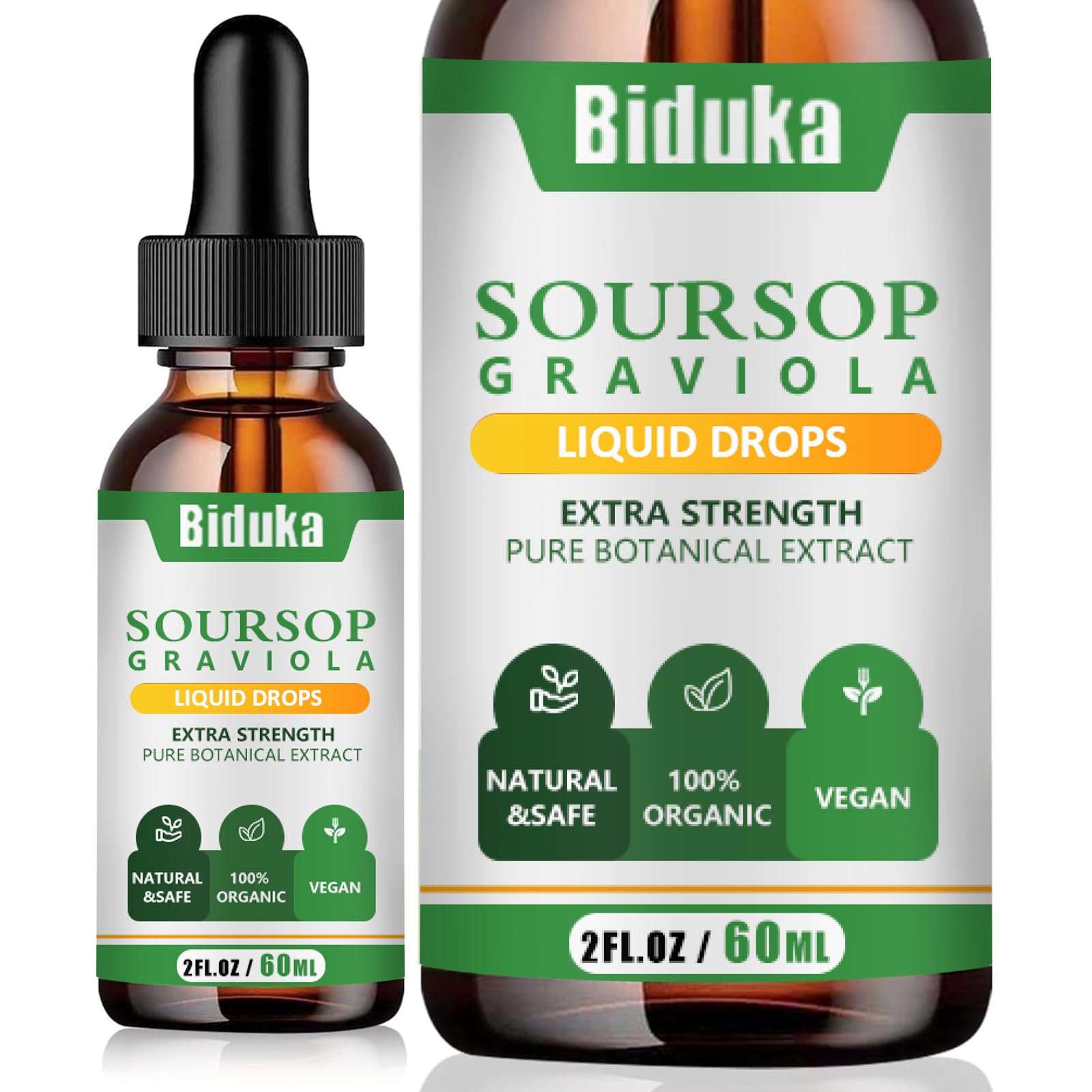 Biduka Graviola Liquid Drops 30 servings front view