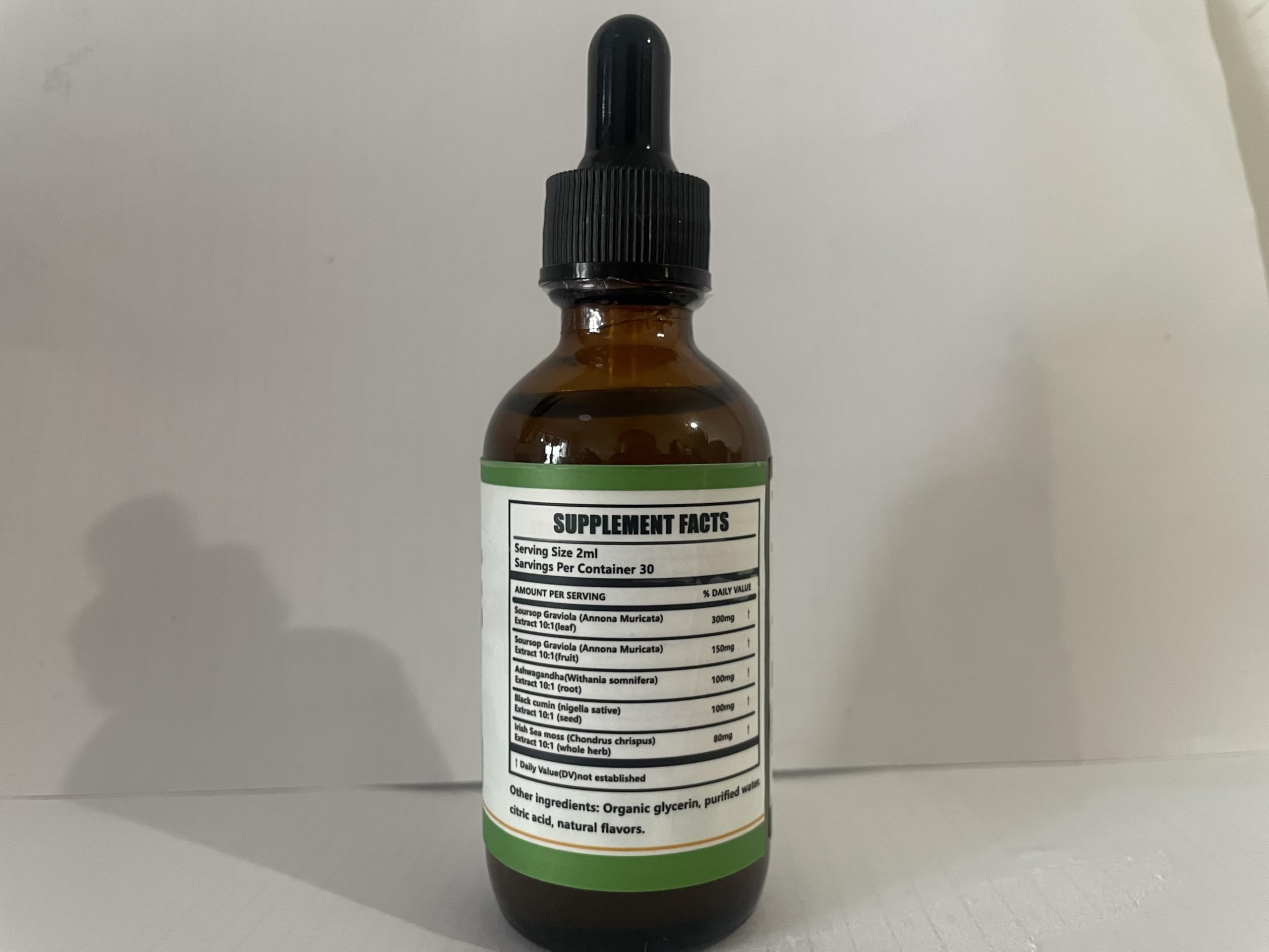 Biduka Graviola Liquid Drops packaging side view