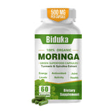Biduka Moringa Leaf Powder Capsules 1000mg front view