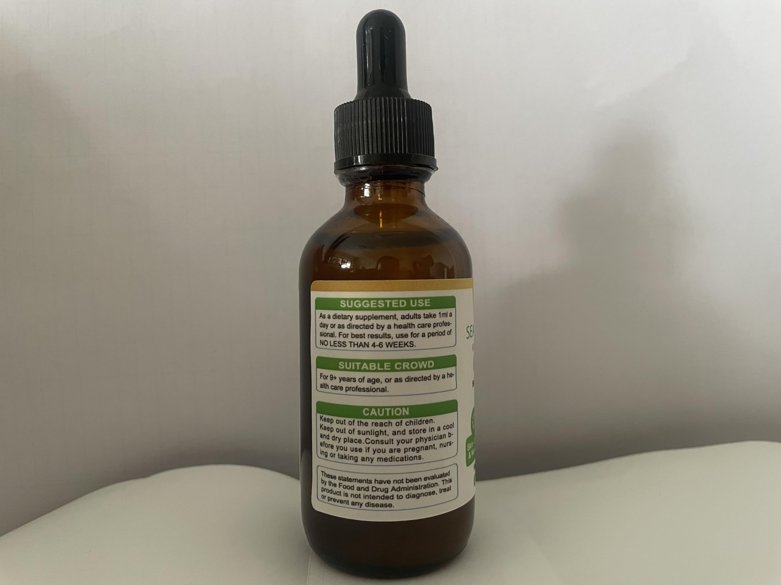 Biduka Sea Moss Drops 150g next to health supplements